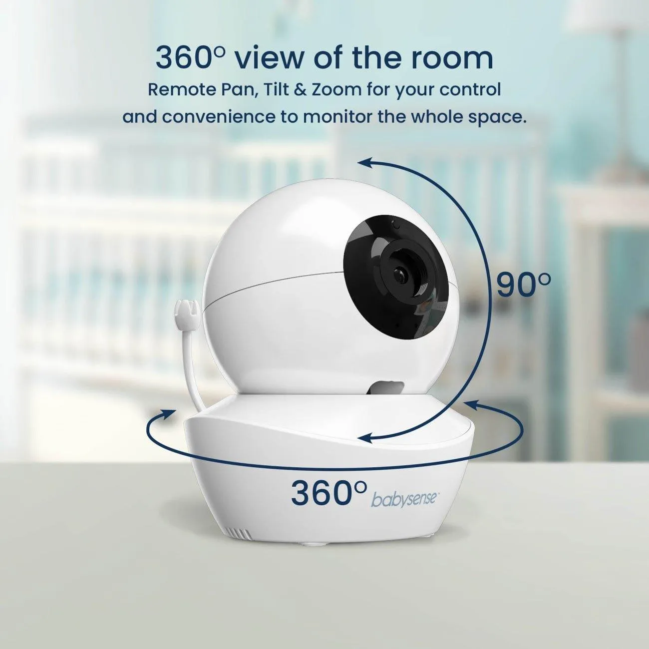 Babysense HDS2 - Video Baby Monitor with 2 HD Cameras, Split Screen, Nightlight & White Noise