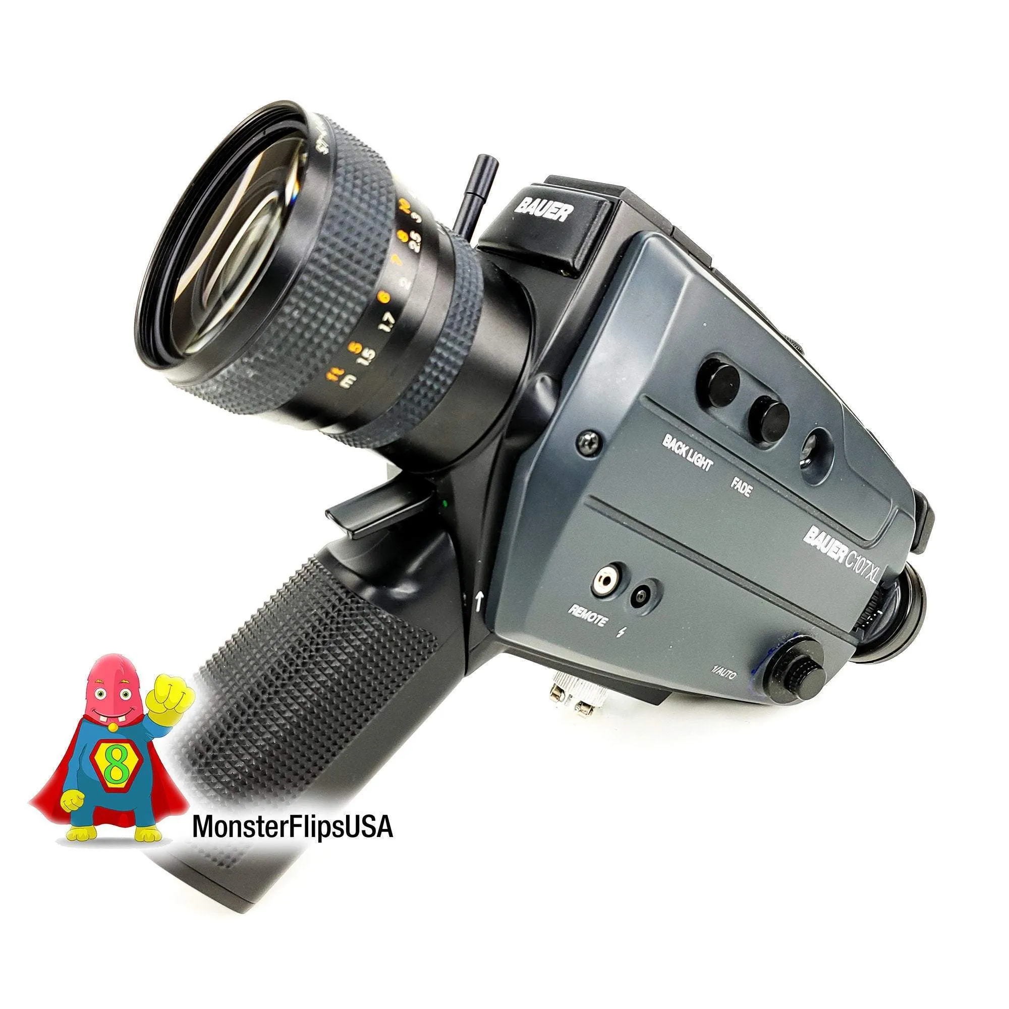 Bauer C107 XL Super 8 Camera Professionally Serviced - With Manual Zoom only