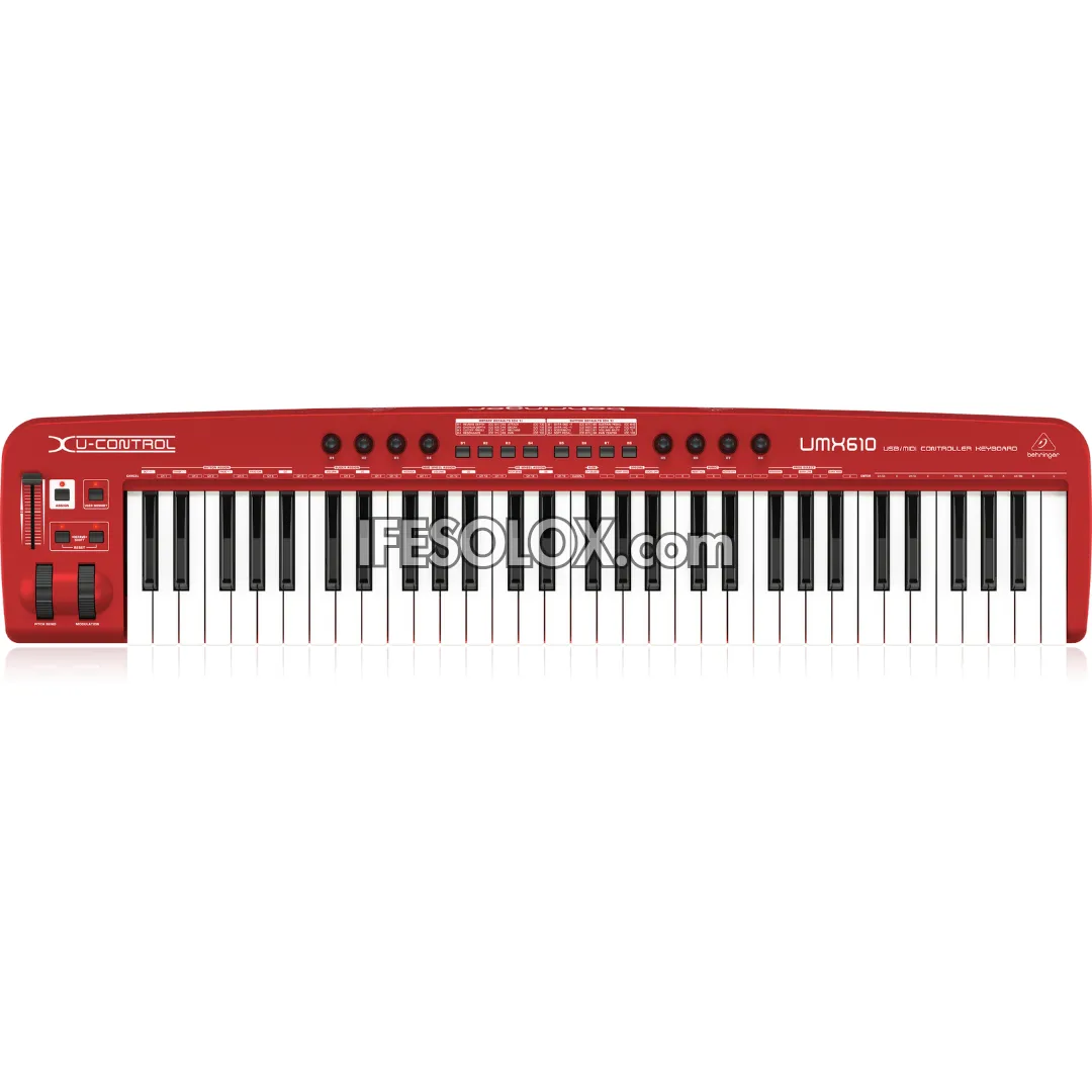 Behringer UMX610 U-CONTROL 61-Key USB/MIDI Controller Keyboard with Separate USB Audio Interface - Brand New