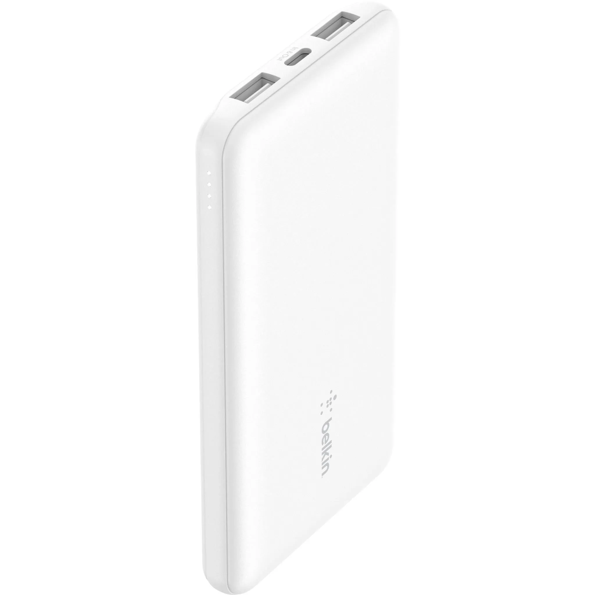 Belkin BoostUp Charge 10K 3 Port Power Bank with Cable (White)