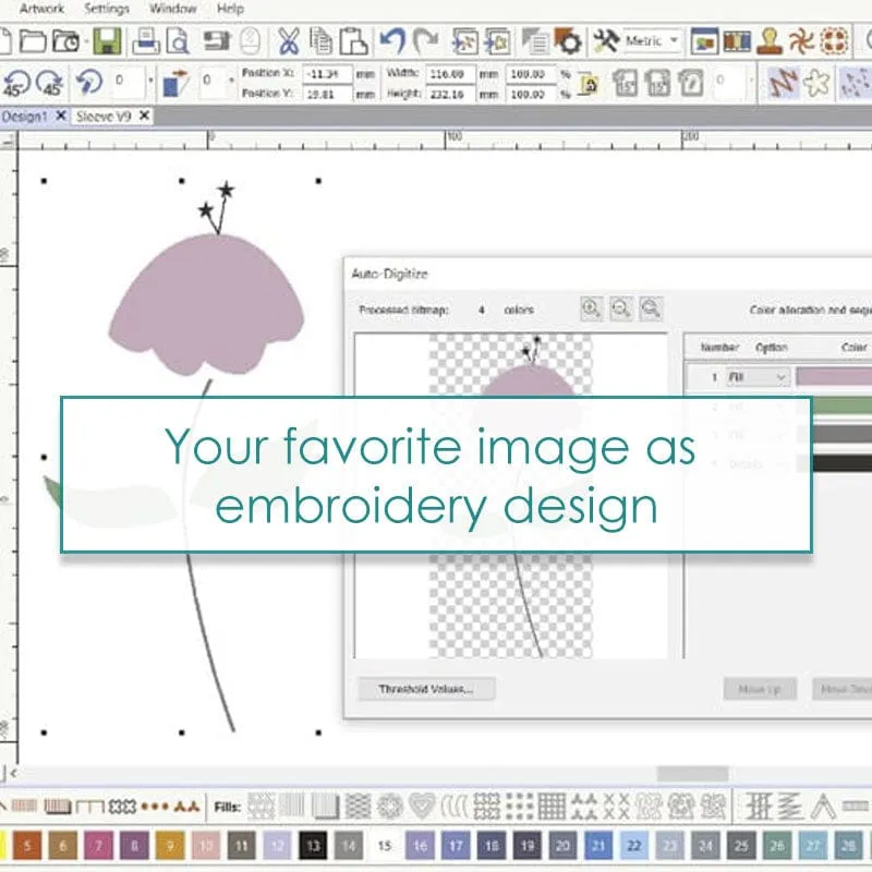 BERNINA Embroidery Software DesignerPlus V9 – Creator Upgrade