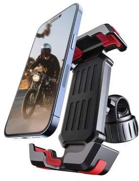 Bike Cell Phone Holder, Bike Handlebar Phone Mount [2024 Upgraded 3S Quick Install] Motorcycle Phone Mount, for iPhone Bike Mount, Bicycle Phone Mount Handlebar Fit For EBike, Scooter,Bike Accessories