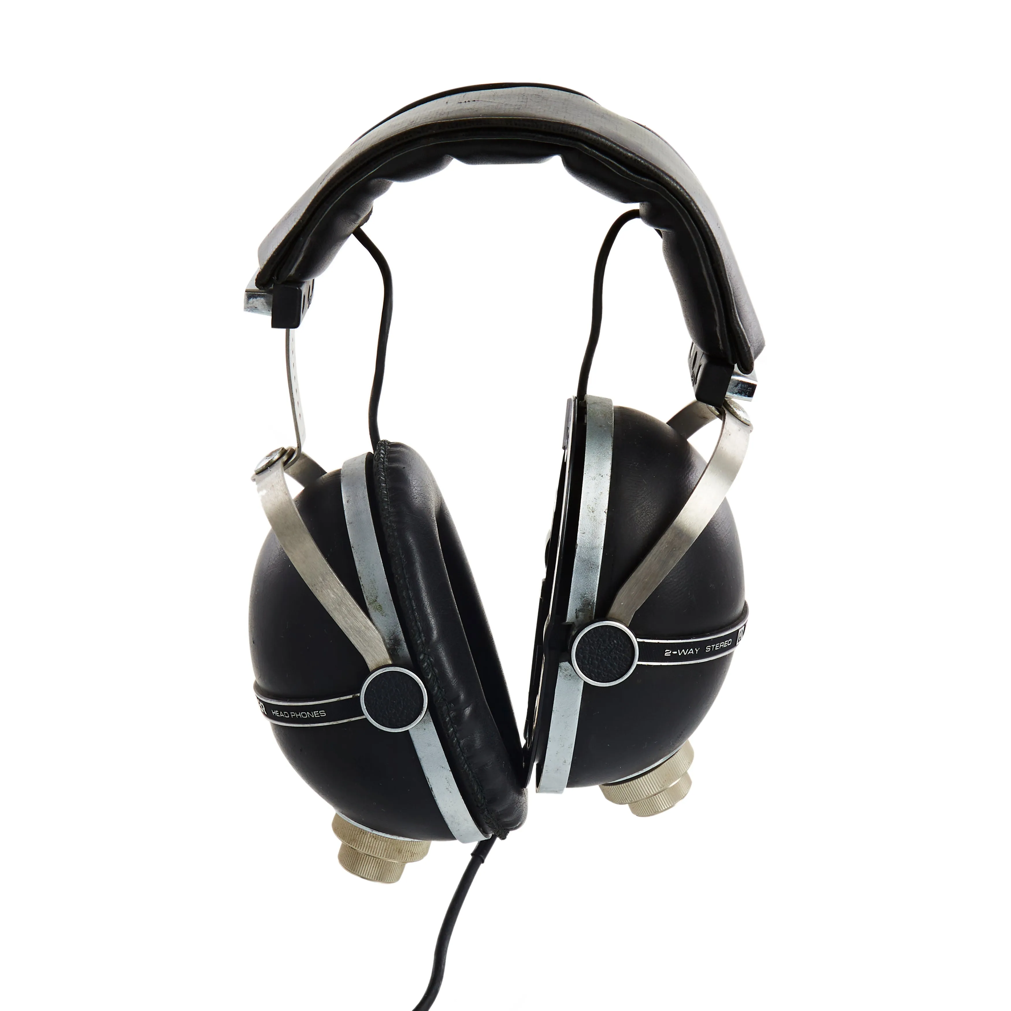 Black Vintage Pioneer Over-Ear Headphones