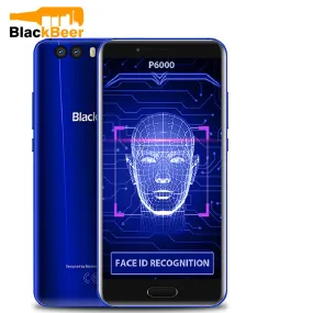 Blackview P6000 Face ID Smartphone Helio P25 6180mAh Super Battery 6GB 64GB 5.5" FHD 21MP Dual Cams Android 7.1 4G Mobile phone