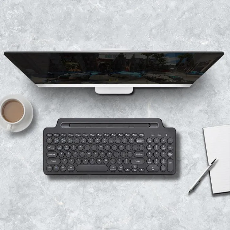 Bluetooth Wireless Keyboard with Touchpad and Adjustable Bracket