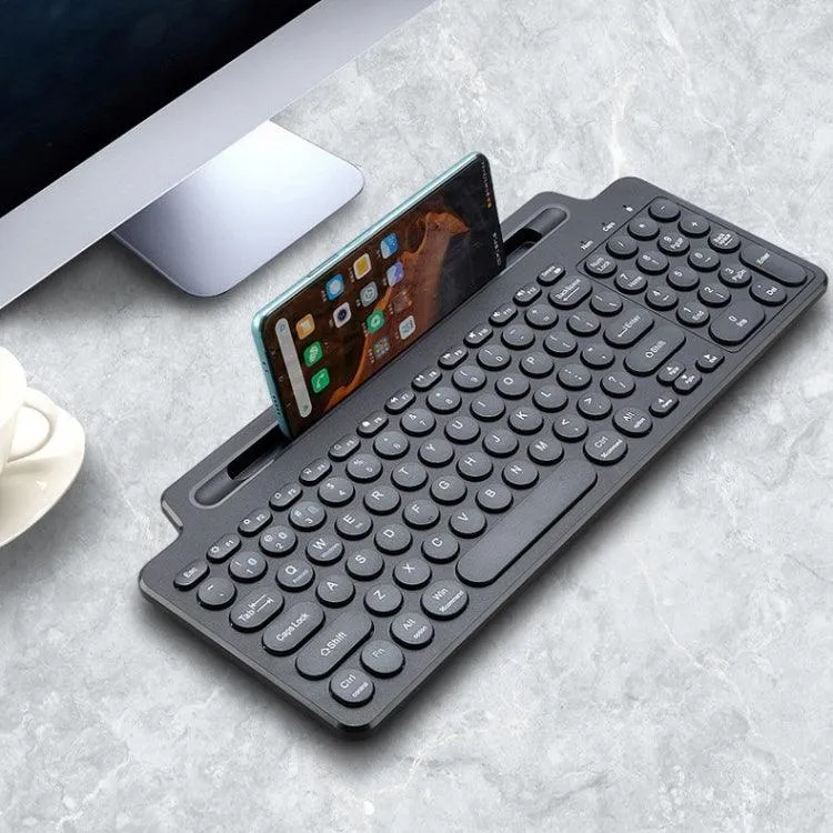 Bluetooth Wireless Keyboard with Touchpad and Adjustable Bracket