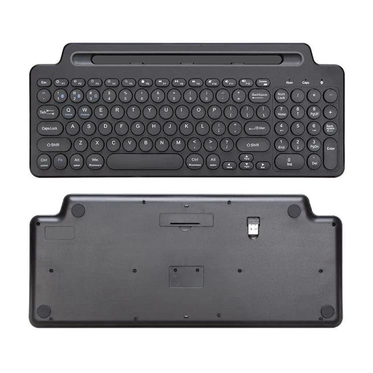 Bluetooth Wireless Keyboard with Touchpad and Adjustable Bracket