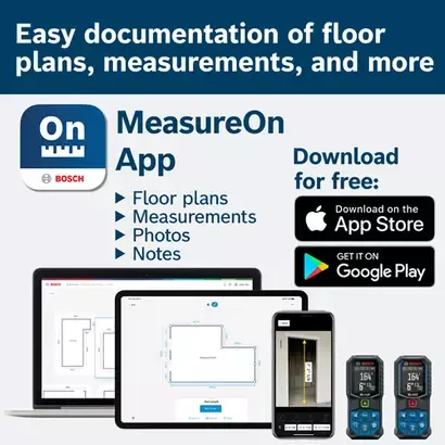 Bosch Blaze Outdoor 400' Connected Lithium-Ion Laser Measure with Camera