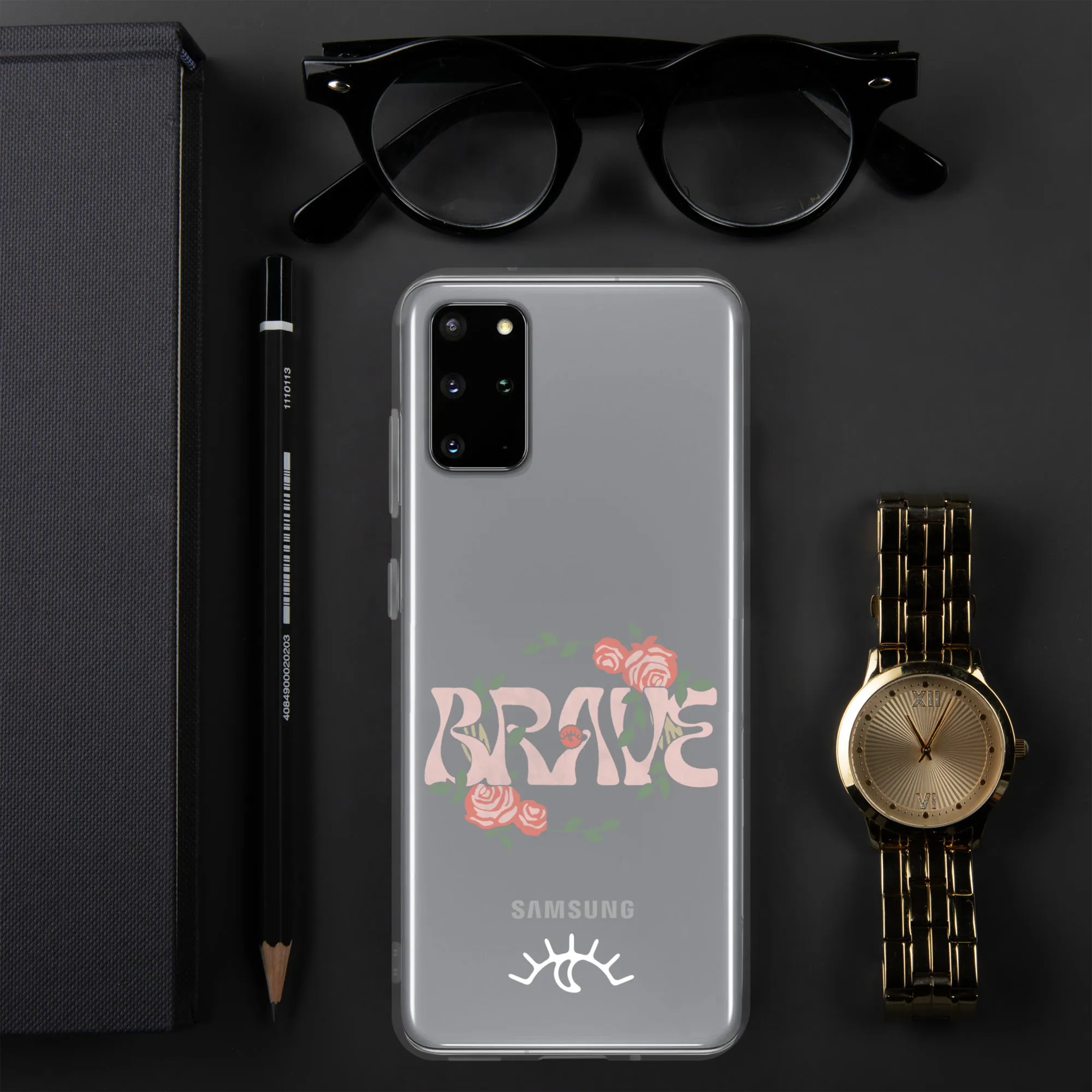 Brave Roses Clear Case for Samsung® (S10 - S22 Ultra)