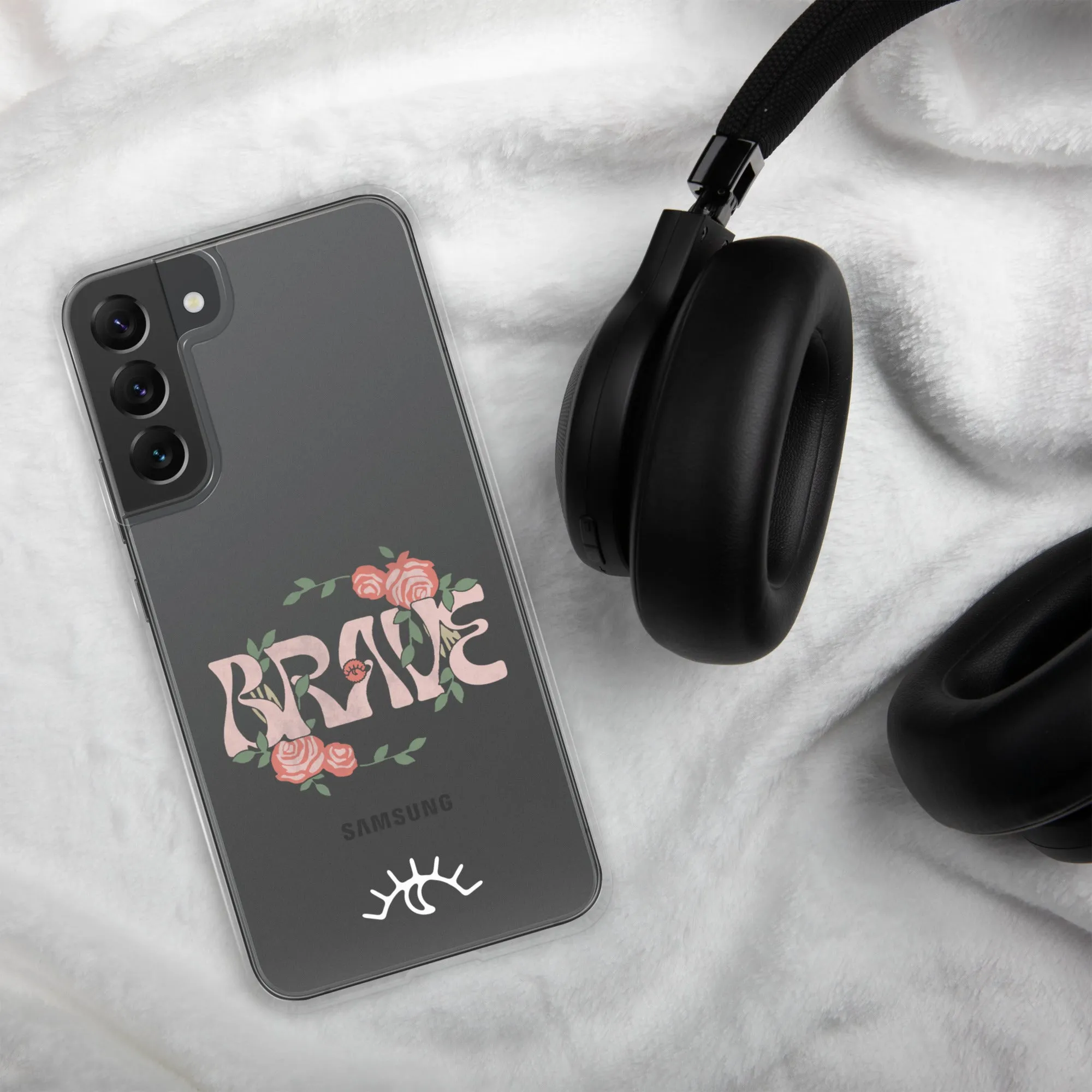 Brave Roses Clear Case for Samsung® (S10 - S22 Ultra)