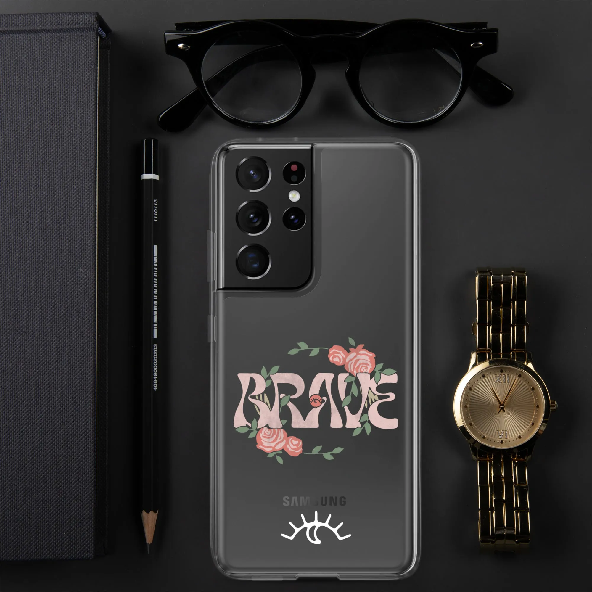 Brave Roses Clear Case for Samsung® (S10 - S22 Ultra)