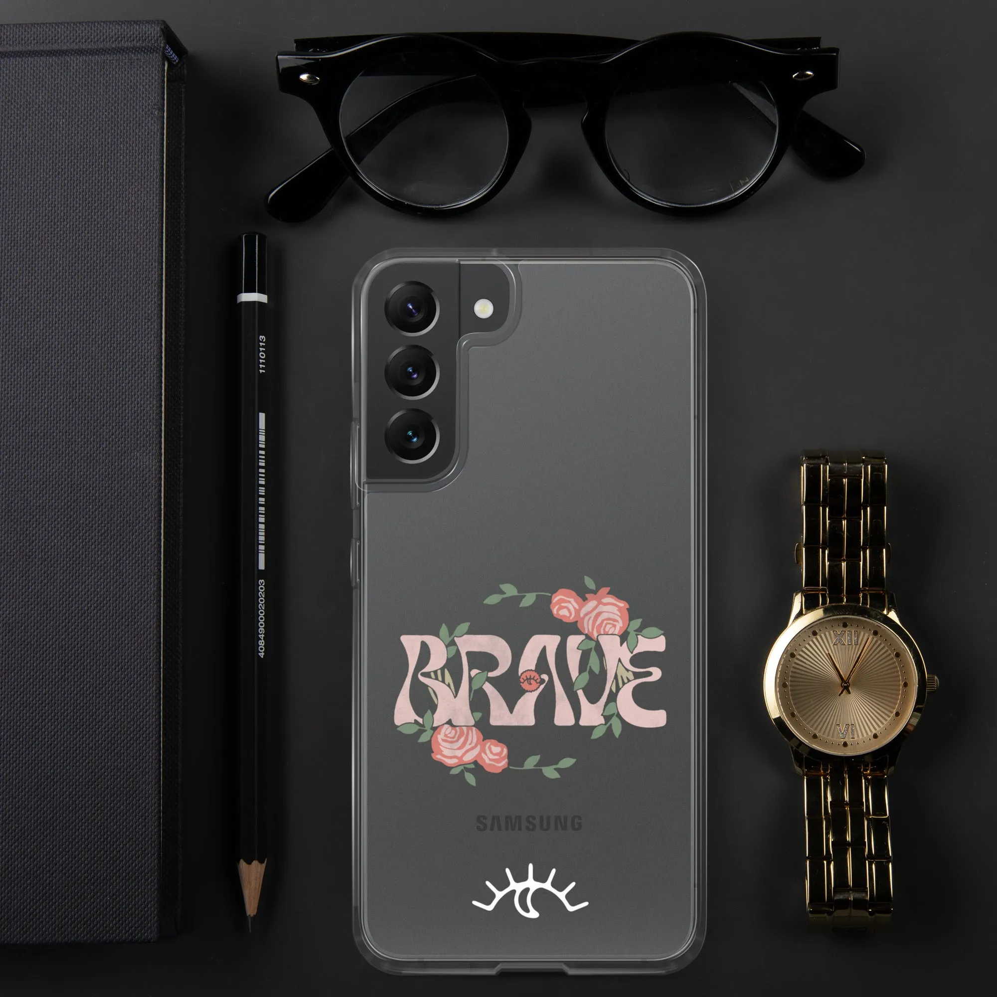 Brave Roses Clear Case for Samsung® (S10 - S22 Ultra)