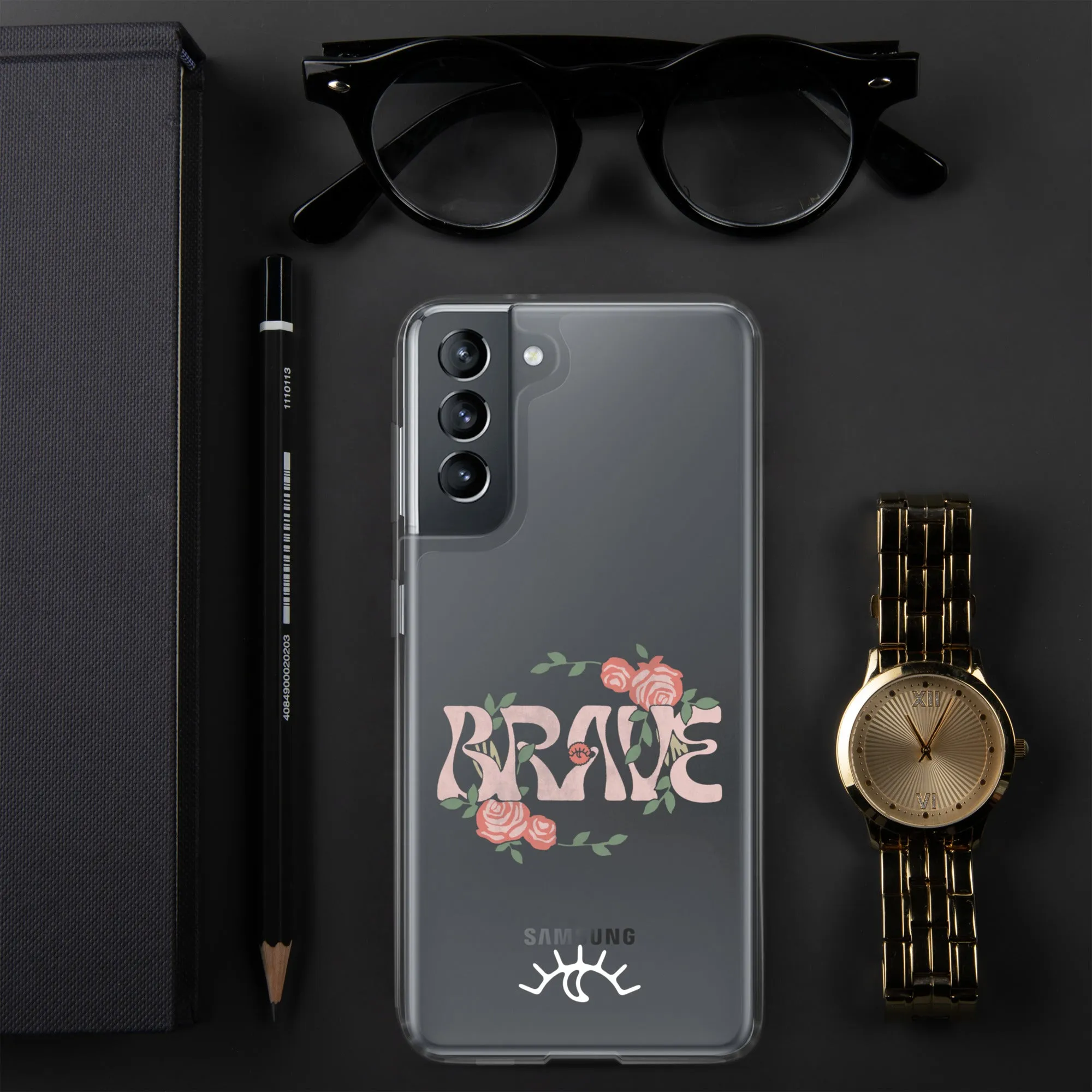 Brave Roses Clear Case for Samsung® (S10 - S22 Ultra)