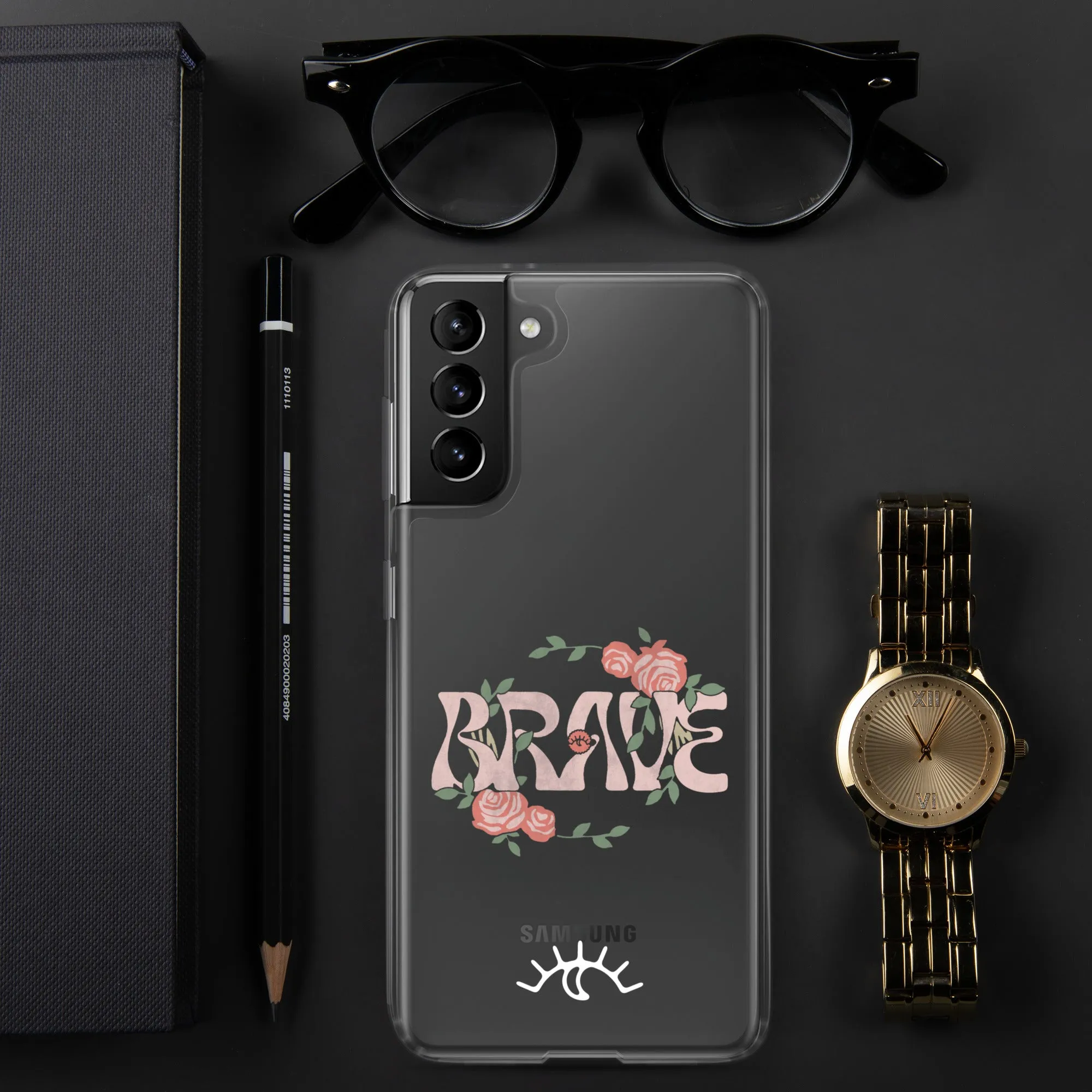 Brave Roses Clear Case for Samsung® (S10 - S22 Ultra)