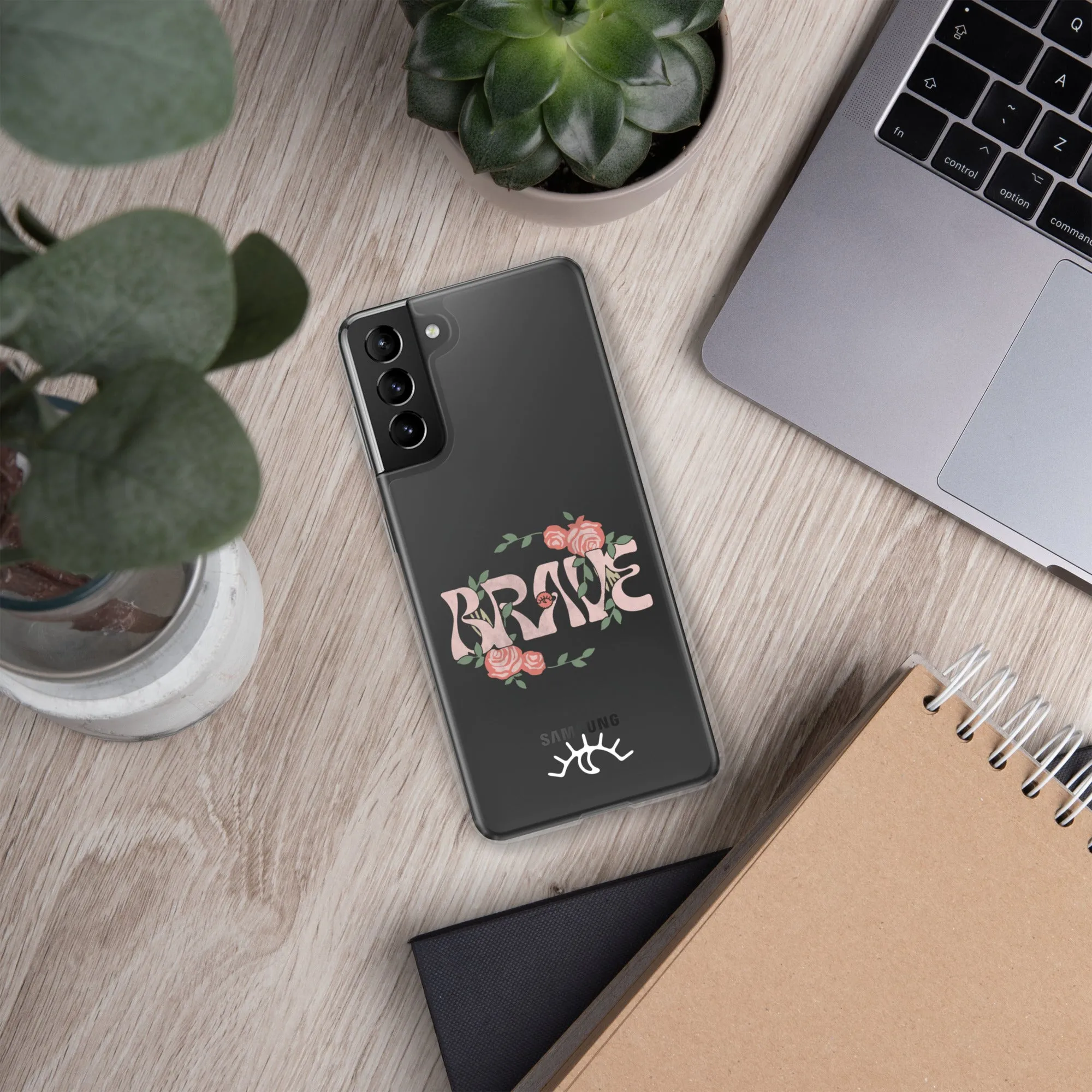 Brave Roses Clear Case for Samsung® (S10 - S22 Ultra)