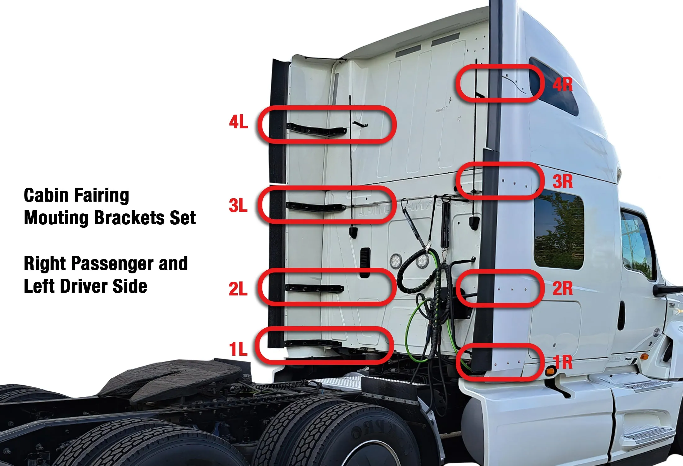 Cabin Fairing Brackets/Mounts Full Set International LT LT625