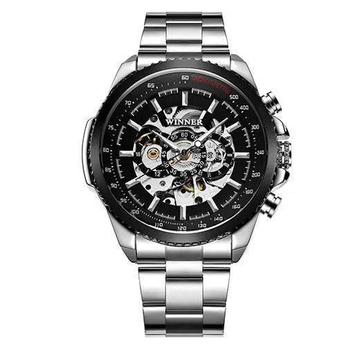 Calendar Men's Automatic Mechanical Watch Steel Belt