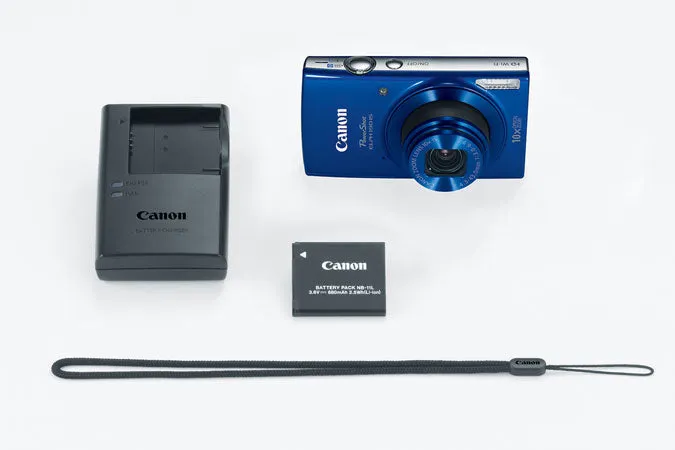 Canon PowerShot 190 IS 20 Megapixel Compact Camera - Blue 1090C001