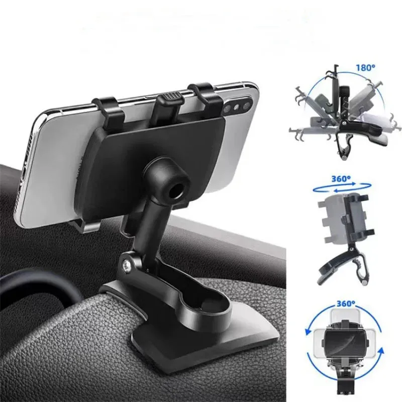 Car Dashboard Mount Mobile Phone Holder With Navigation Bracket - Vehicle Multi-function Instrument Cluster Mobile Phone Holder Rearview Mirror - Ideal Gift for Yourself or Your Loved One