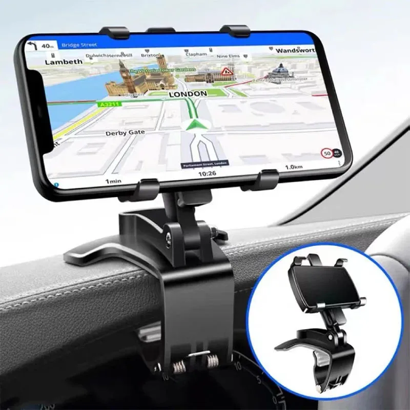 Car Dashboard Mount Mobile Phone Holder With Navigation Bracket - Vehicle Multi-function Instrument Cluster Mobile Phone Holder Rearview Mirror - Ideal Gift for Yourself or Your Loved One