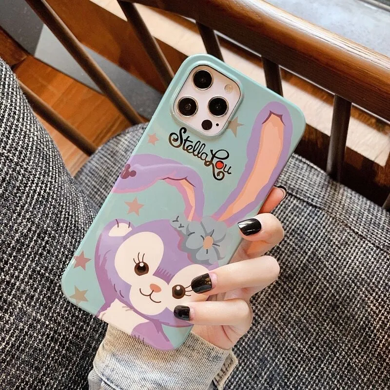 Cartoon Design Cute Teddy Bear Rabbit Cat with friends iPhone Case 11 12 13 14 Pro Promax mini