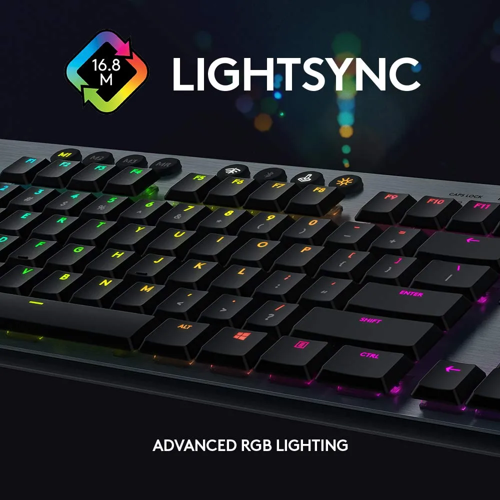 Certified Refurbished - Logitech - G815 LIGHTSYNC Full-size Wired Mechanical GL Linear Switch Gaming Keyboard