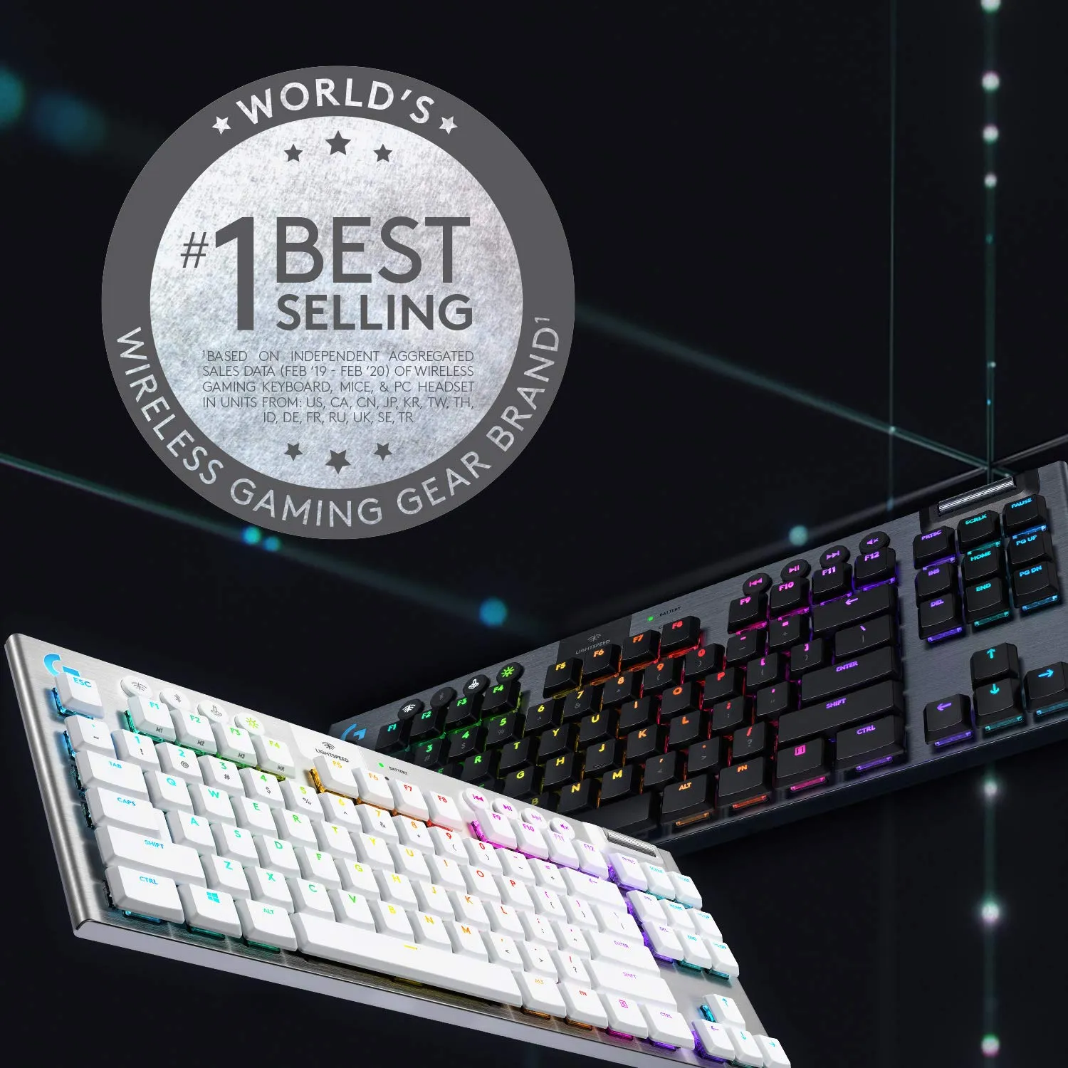 Certified Refurbished - Logitech G915 TKL Tenkeyless Lightspeed Wireless RGB Mechanical Gaming Keyboard