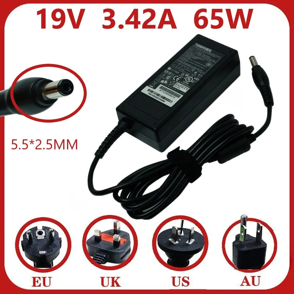 Charger For Toshiba 19V 3.42A 5.5*2.5mm AC Laptop Adapter Suitable For Lenovo/Asus/BenQ/Acer/Asus Notebook Power Supply