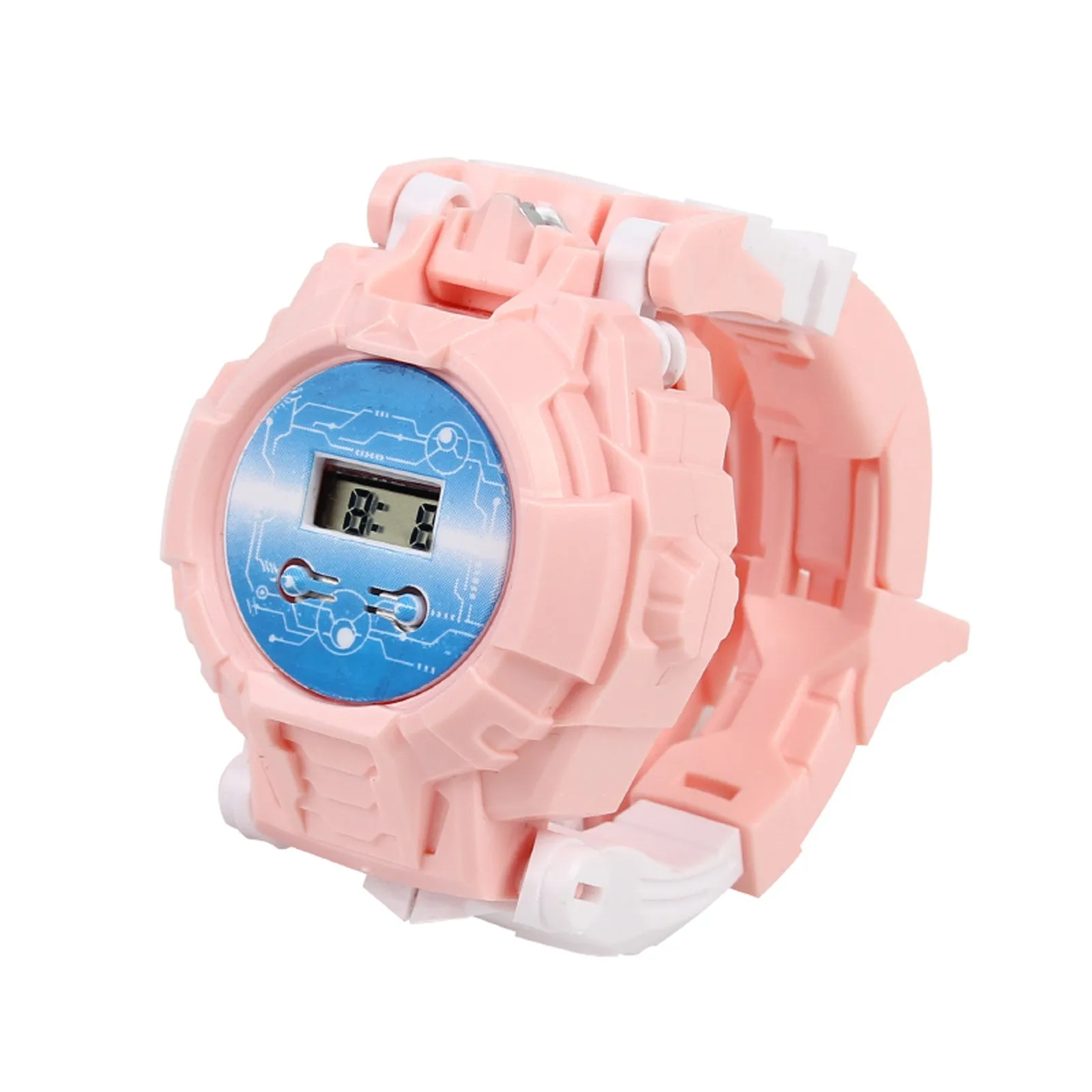 Children Creative Electronic Manual Deformation Watch Robot Toys