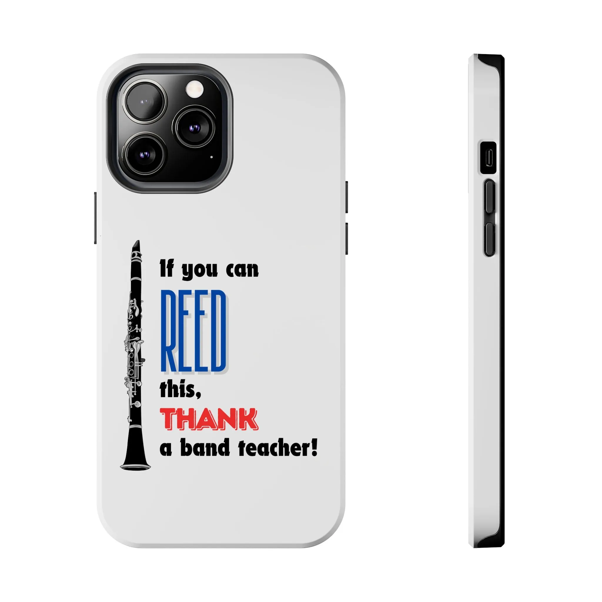 Clarinet Themed Band/Music Teacher Tough Phone Cases iPhone Compatible