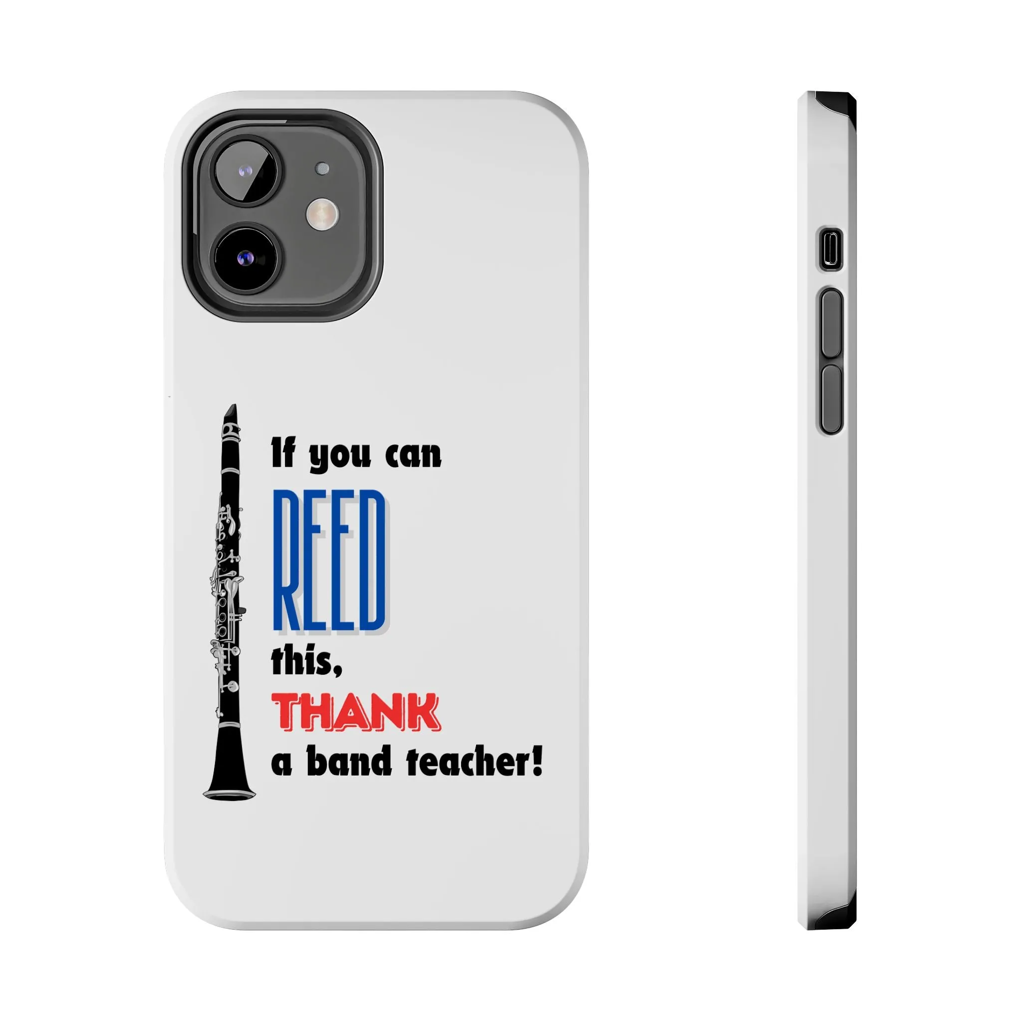 Clarinet Themed Band/Music Teacher Tough Phone Cases iPhone Compatible