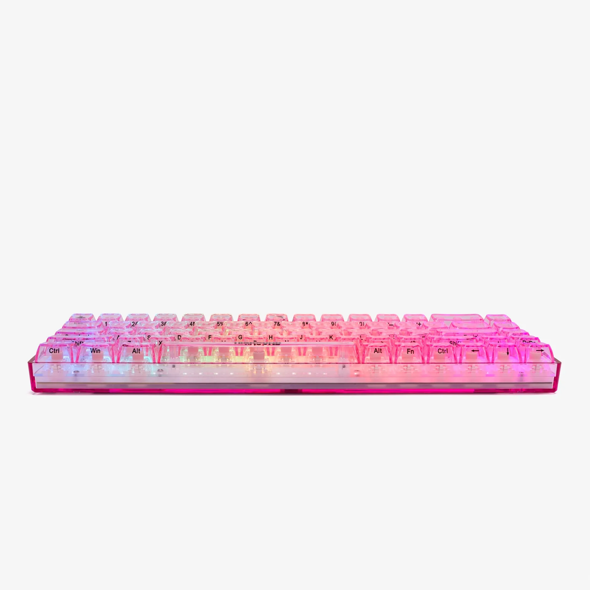 CLEAR ROSE QUARTZ Basecamp 65 Keyboard (Honey V2 Switch)