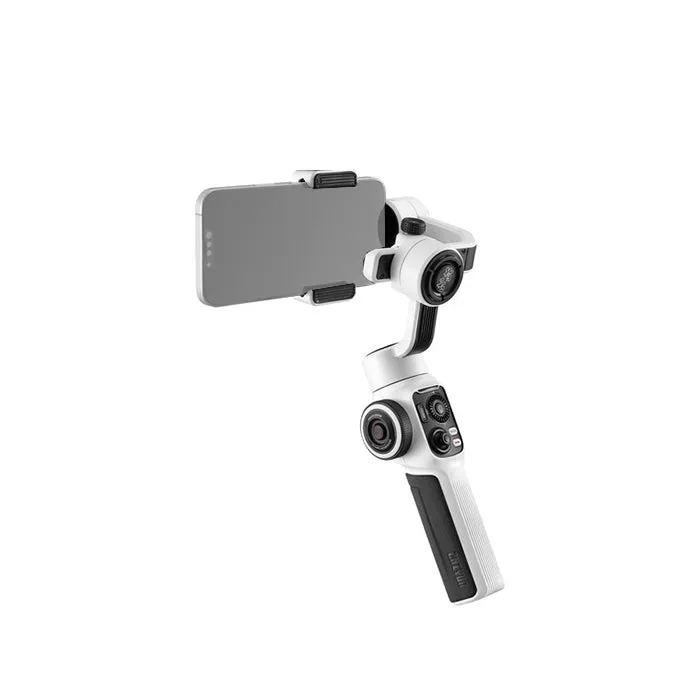 [CLEARANCE] Zhiyun SMOOTH 5S Combo 3-Axis Gimbal Stabilizer with Detachable Tripod, Bluetooth 4.2, Type-C, 2-Hour PD Charging, Quick-Switch Mode and Mobile App Support (White, Gray)