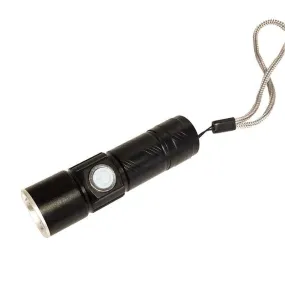 Compact USB Rechargeable CREE LED Flashlight