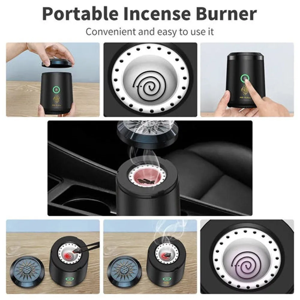 CRONY BK-18 Bukhoor Mini Oud Incense Bukhoor Burner Rechargeable Dukhoon Electric Portable Incense Burner