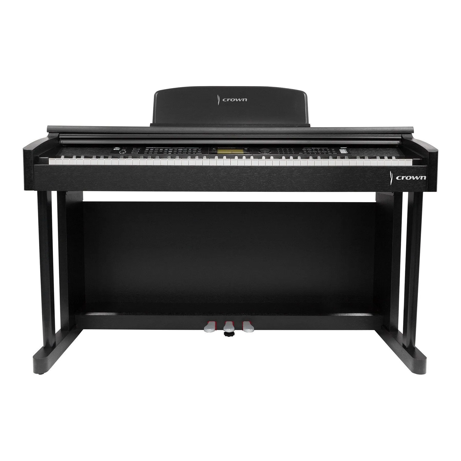 Crown 88-Key Hammer-Action Console Digital Piano (Black)