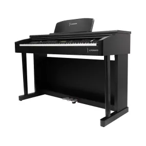 Crown 88-Key Hammer-Action Console Digital Piano (Black)