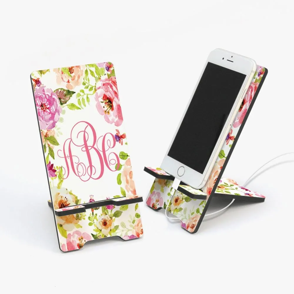 Custom Designs Personalized Cell Phone Stand for Her | Personalized Gift for Woman