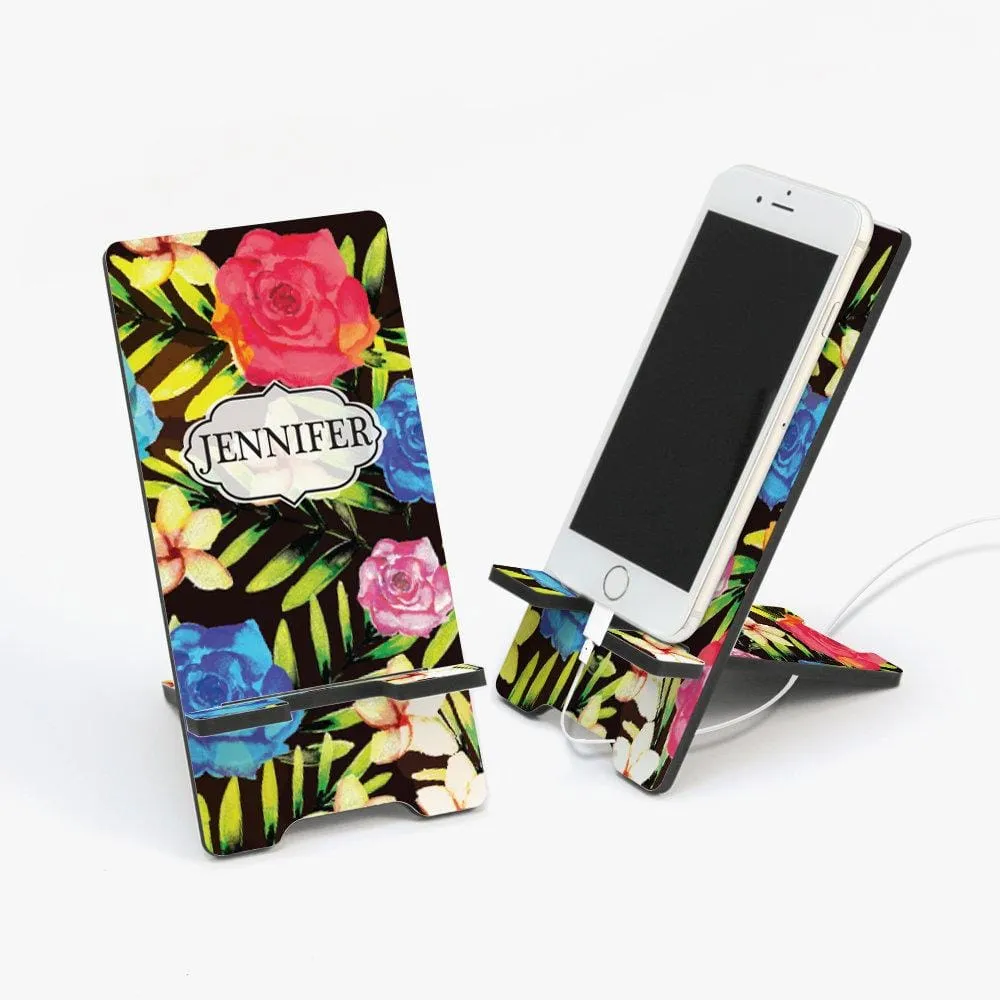 Custom Designs Personalized Cell Phone Stand for Her | Personalized Gift for Woman