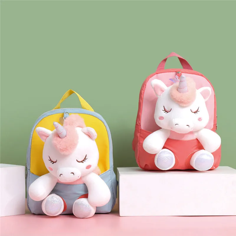 Cute Unicorn Doll Plush Bag Toy Doll Backpack Children Gift