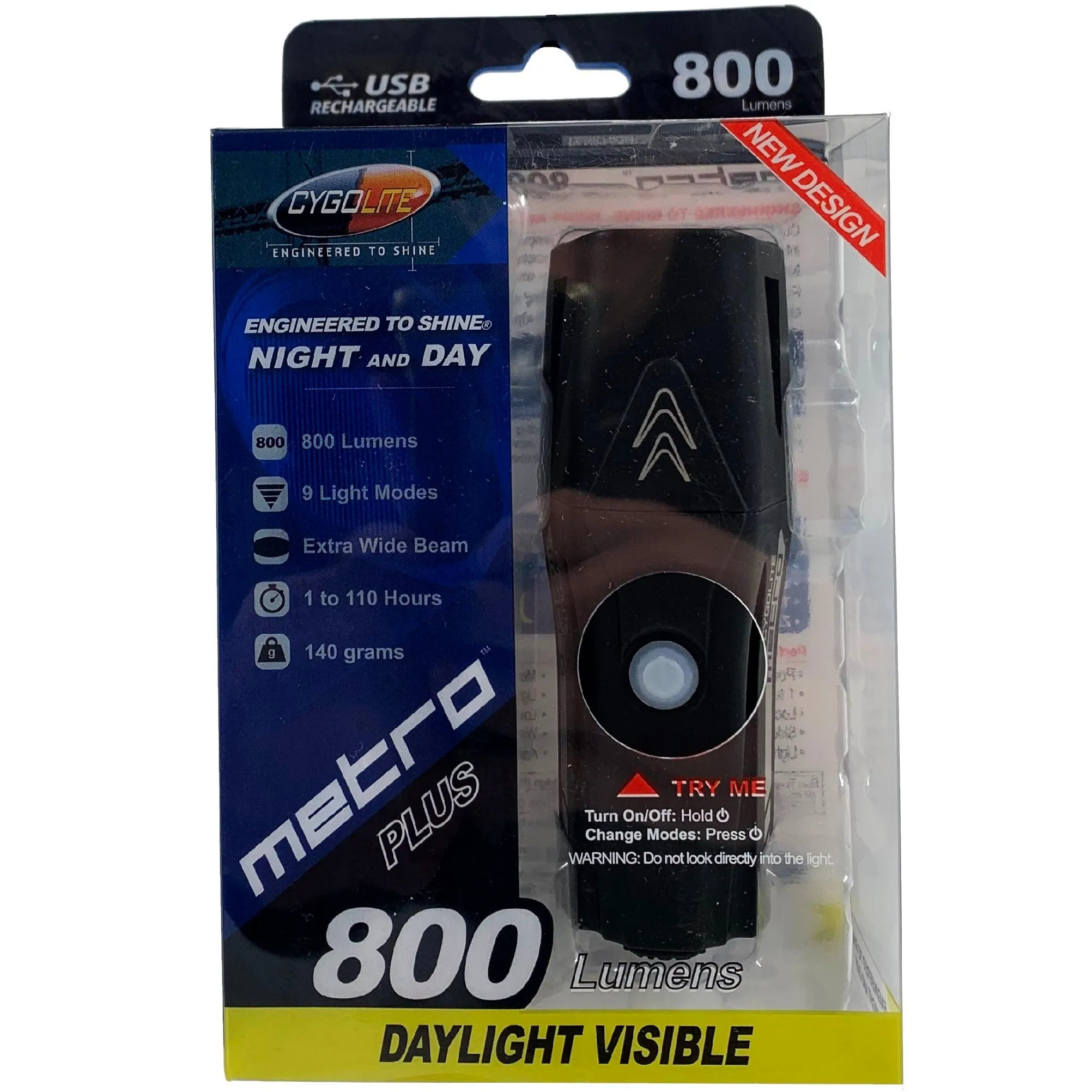 Cygolite Metro Plus 800 Lumen USB Rechargeable Headlight