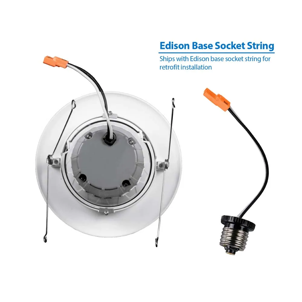 DCG Series 6 in. White Gimbal LED Recessed Downlight, 4000K