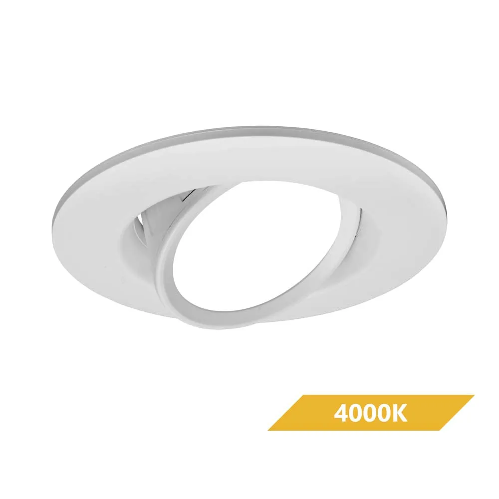 DCG Series 6 in. White Gimbal LED Recessed Downlight, 4000K