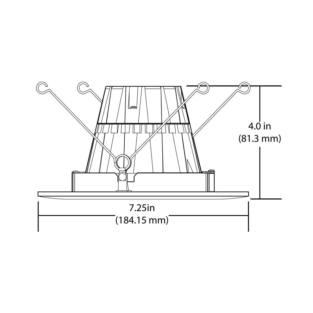 DCG Series 6 in. White Gimbal LED Recessed Downlight, 4000K