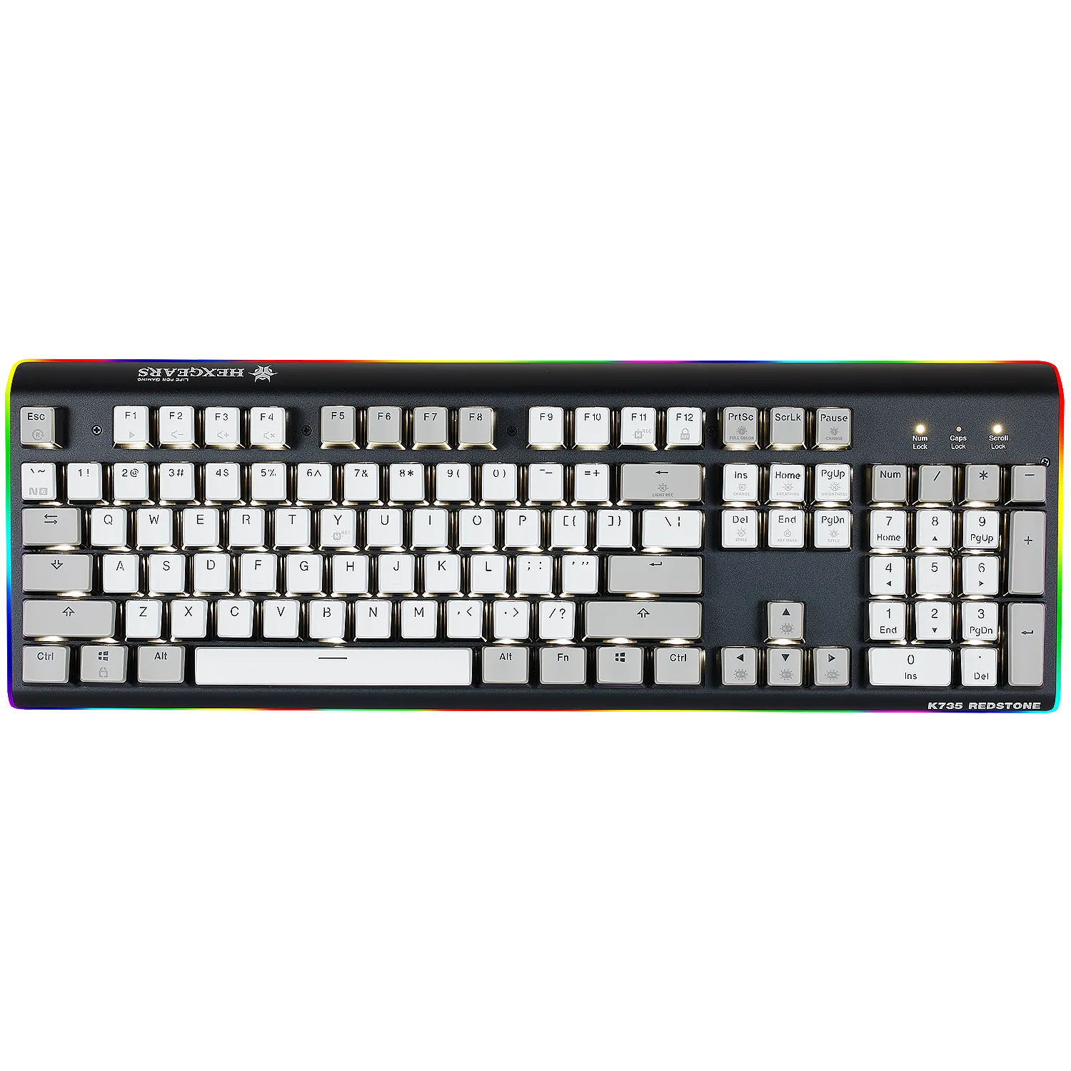 DeathStrike GK735 Wired LED Light Strip Mechanical Gaming Keyboard