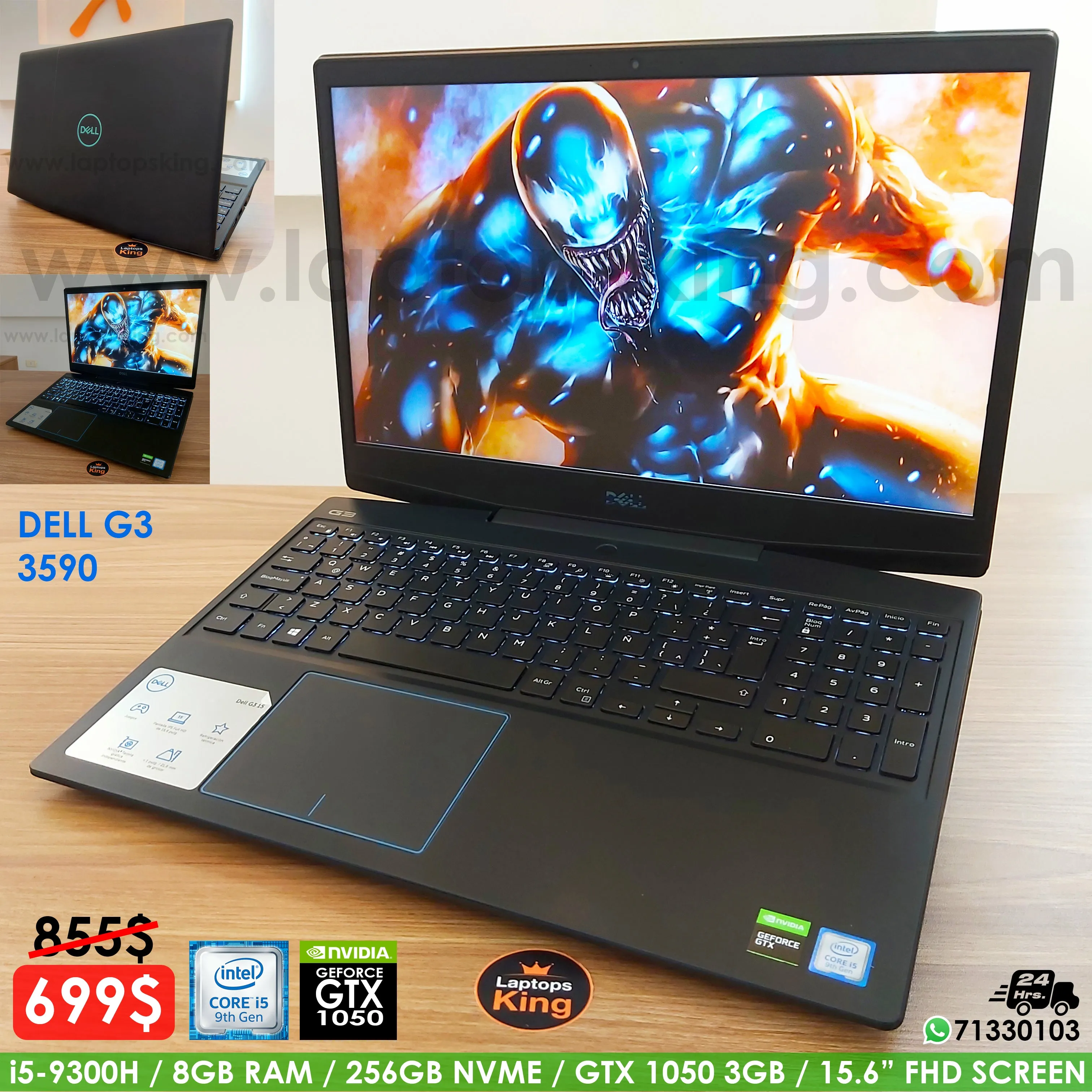 Dell G3 3590 i5-9300h Gtx 1050 Gaming Laptop (Open Box)