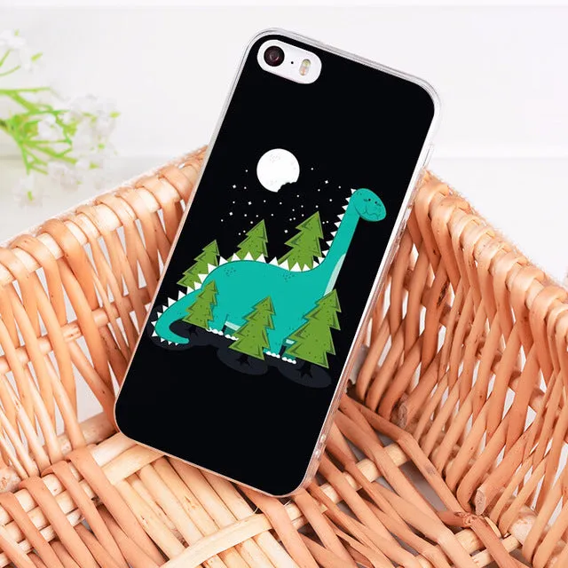 Dinosaur  Cover Case for Apple iPhone 8 7 6 6S Plus X 5 5S SE 5C 4 4S