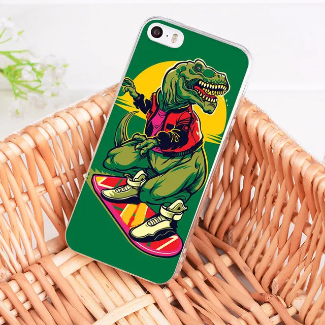 Dinosaur  Cover Case for Apple iPhone 8 7 6 6S Plus X 5 5S SE 5C 4 4S