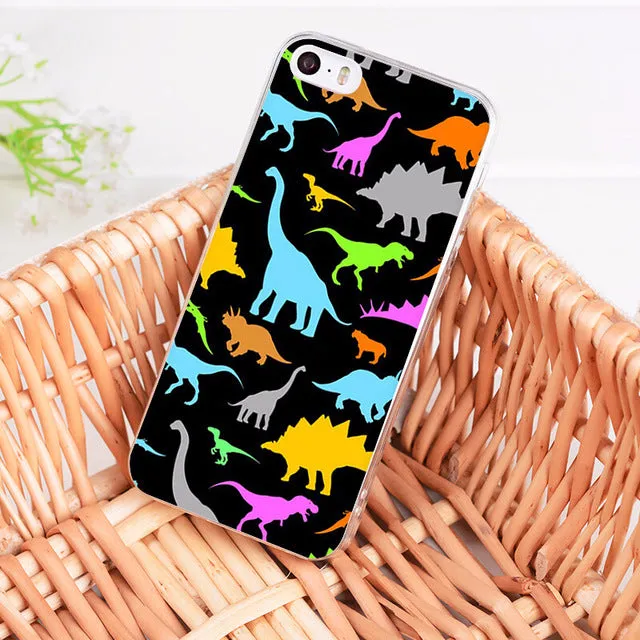 Dinosaur  Cover Case for Apple iPhone 8 7 6 6S Plus X 5 5S SE 5C 4 4S