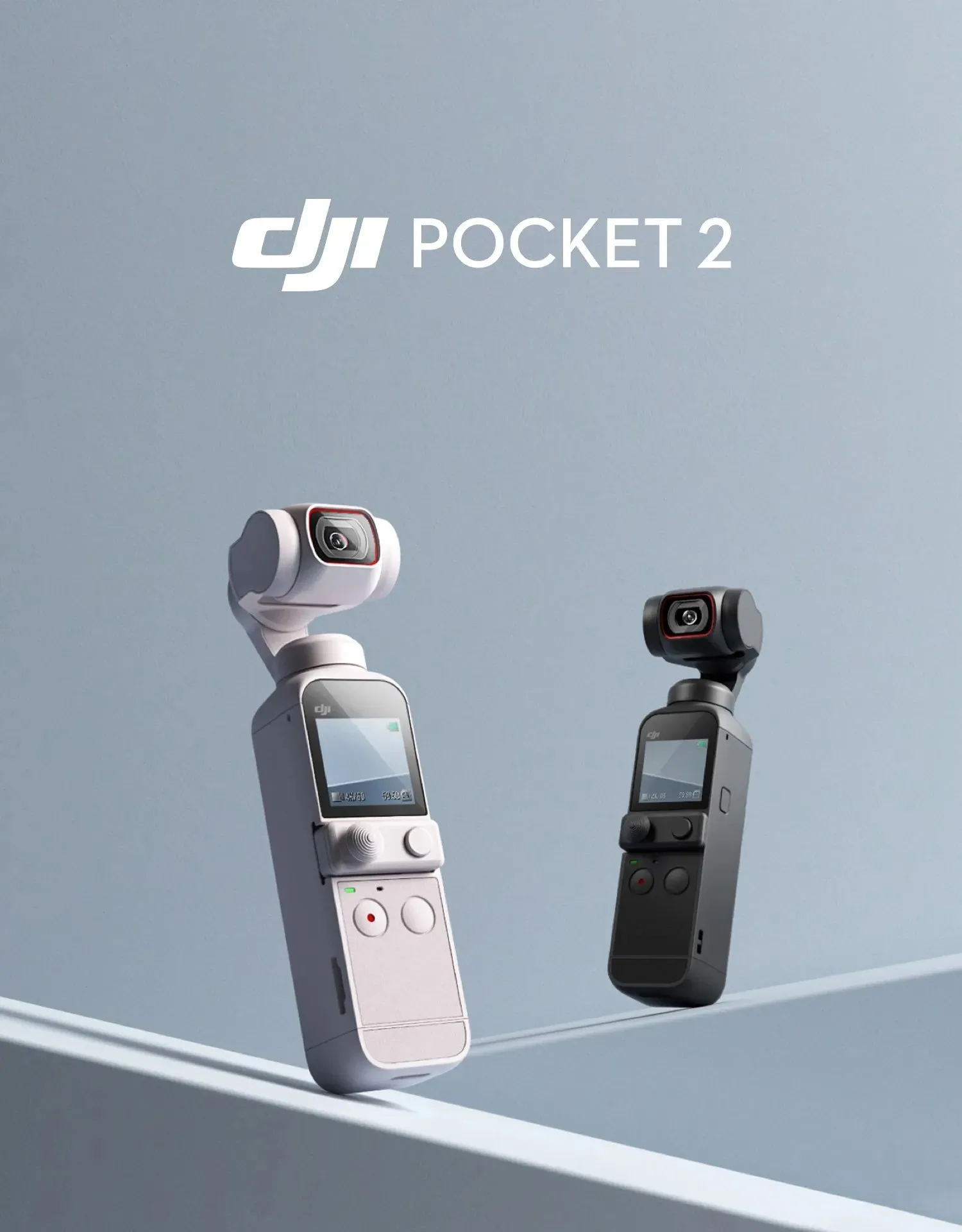 DJI Pocket 2 - Handheld 3-Axis Gimbal Stabilizer with 4K Camera 64MP Photo  ActiveTrack